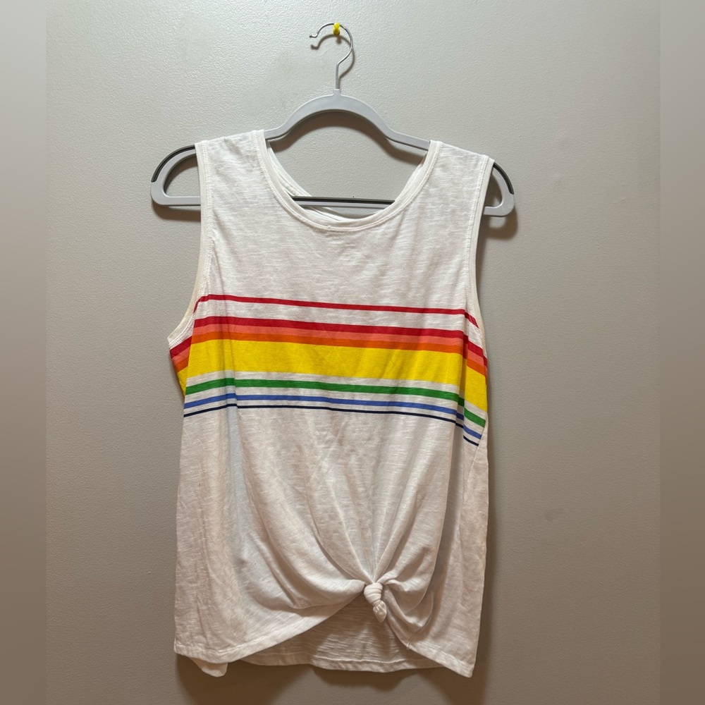 Rainbow Stripe Tank Top - Picture 1 of 6